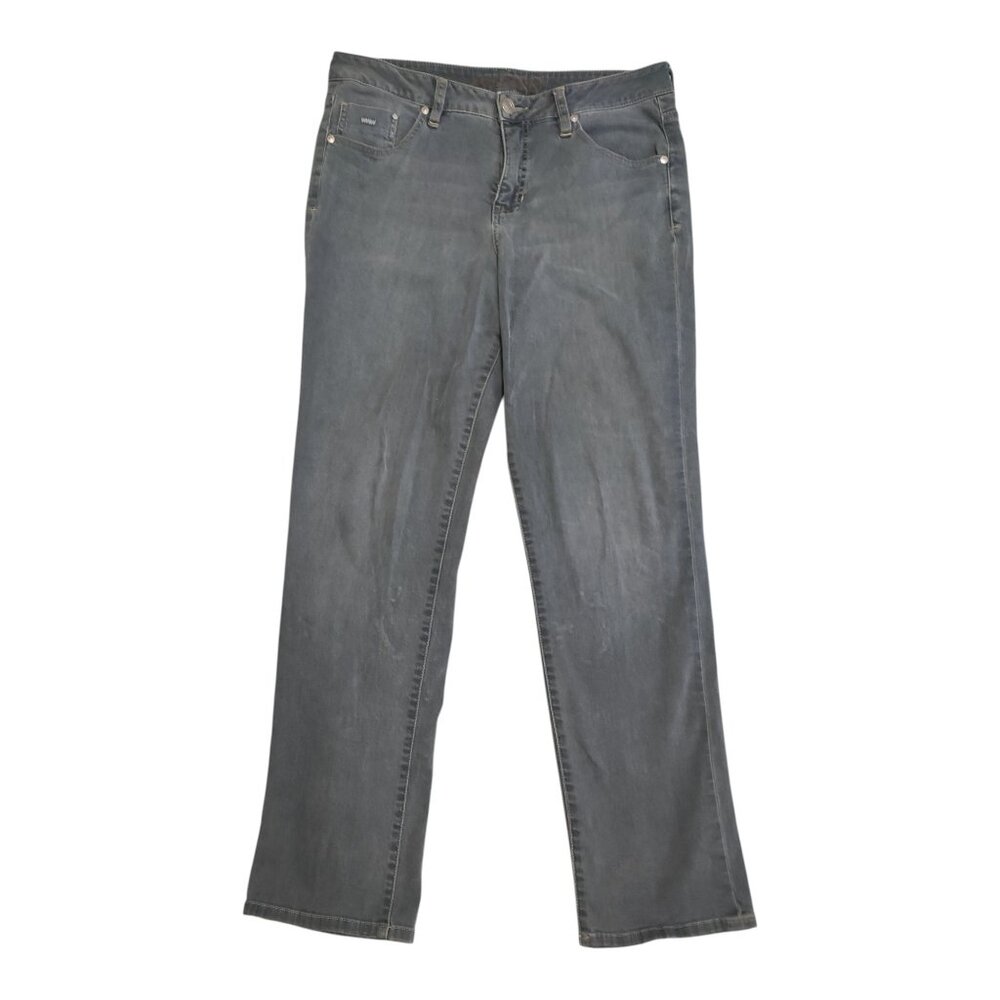JAG Jeans Mid Rise Straight Leg Grey/Gray Size 14 (Large)
